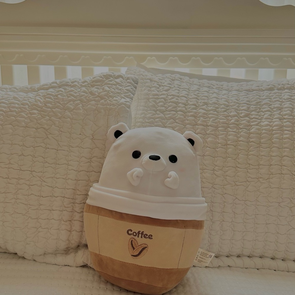 Cute Bear Coffee Plush Toy